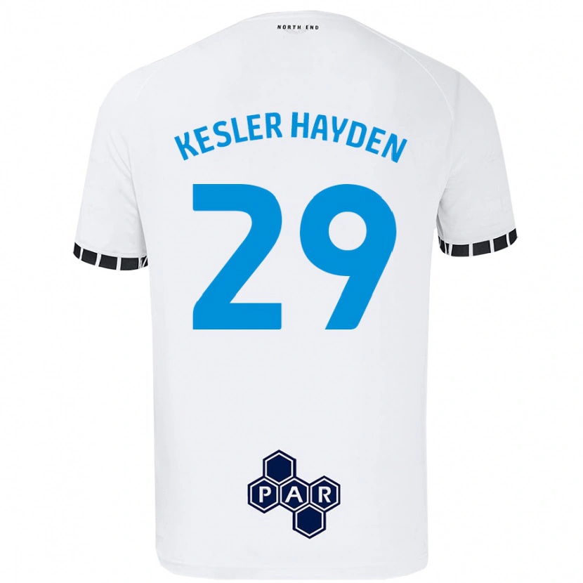 Danxen Enfant Maillot Kaine Kesler-Hayden #29 Blanc Tenues Domicile 2024/25 T-Shirt