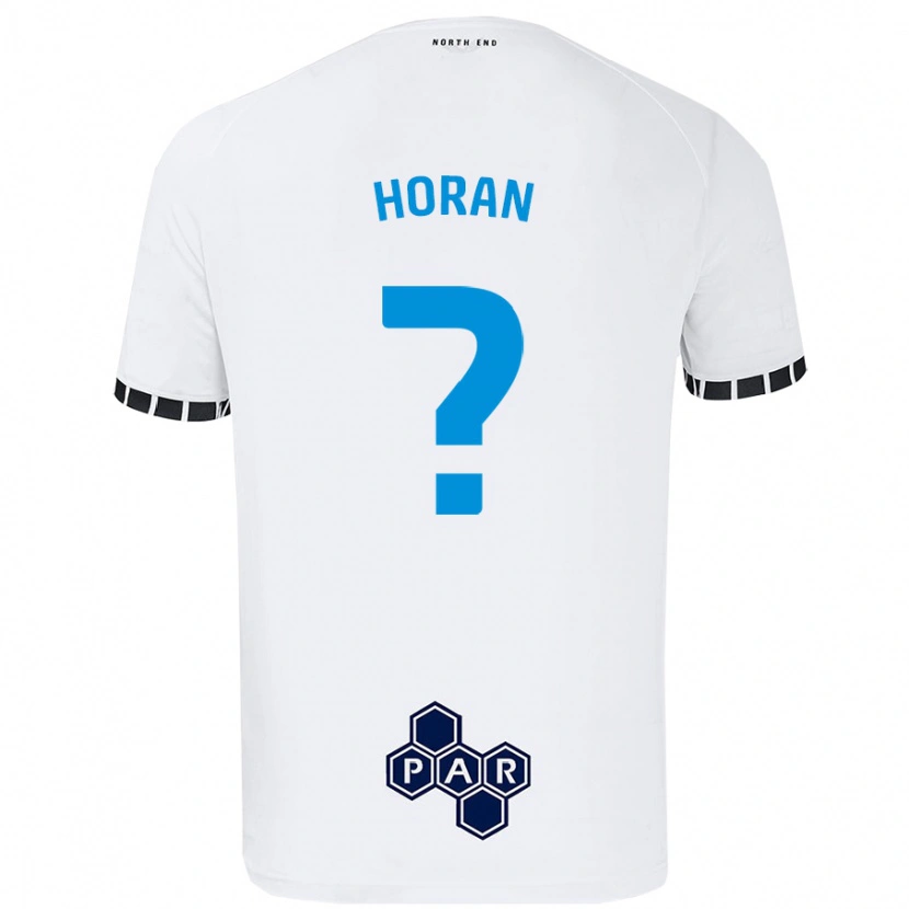 Danxen Enfant Maillot Ellis Horan #0 Blanc Tenues Domicile 2024/25 T-Shirt