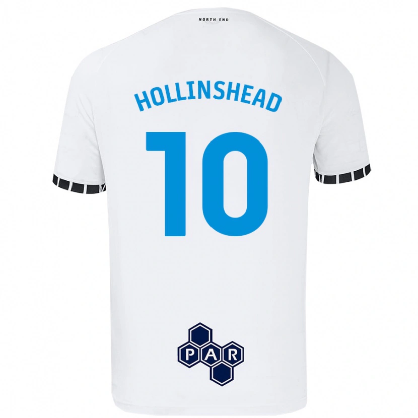 Danxen Enfant Maillot Emily Hollinshead #10 Blanc Tenues Domicile 2024/25 T-Shirt