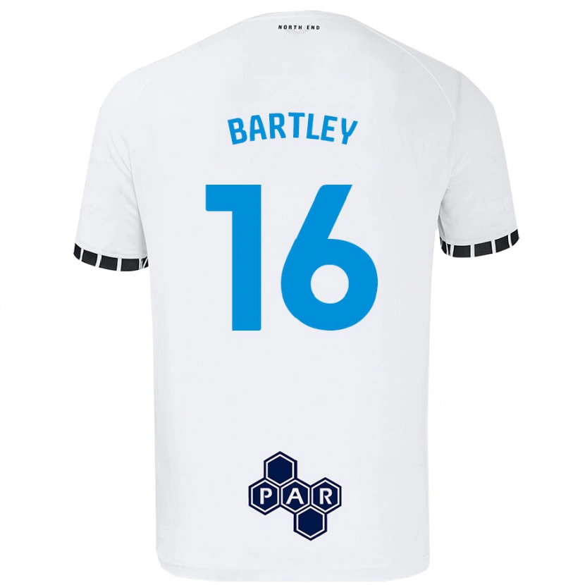 Danxen Enfant Maillot Melanie Bartley #16 Blanc Tenues Domicile 2024/25 T-Shirt