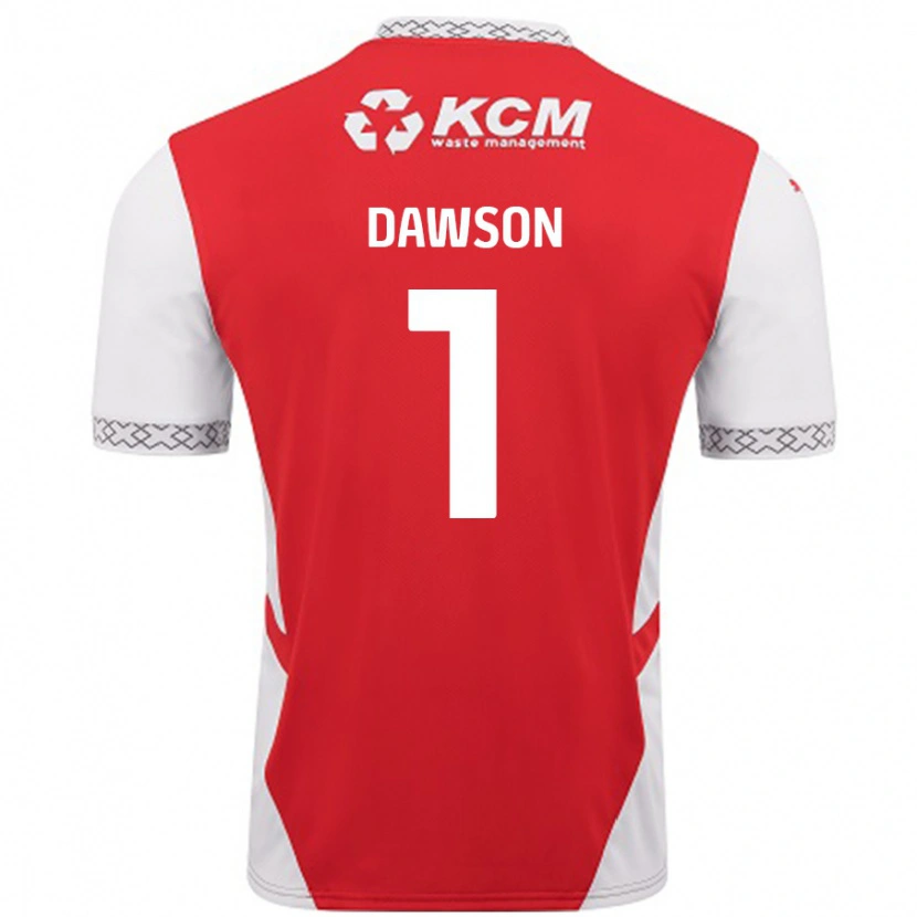 Danxen Enfant Maillot Cameron Dawson #1 Rouge Blanc Tenues Domicile 2024/25 T-Shirt