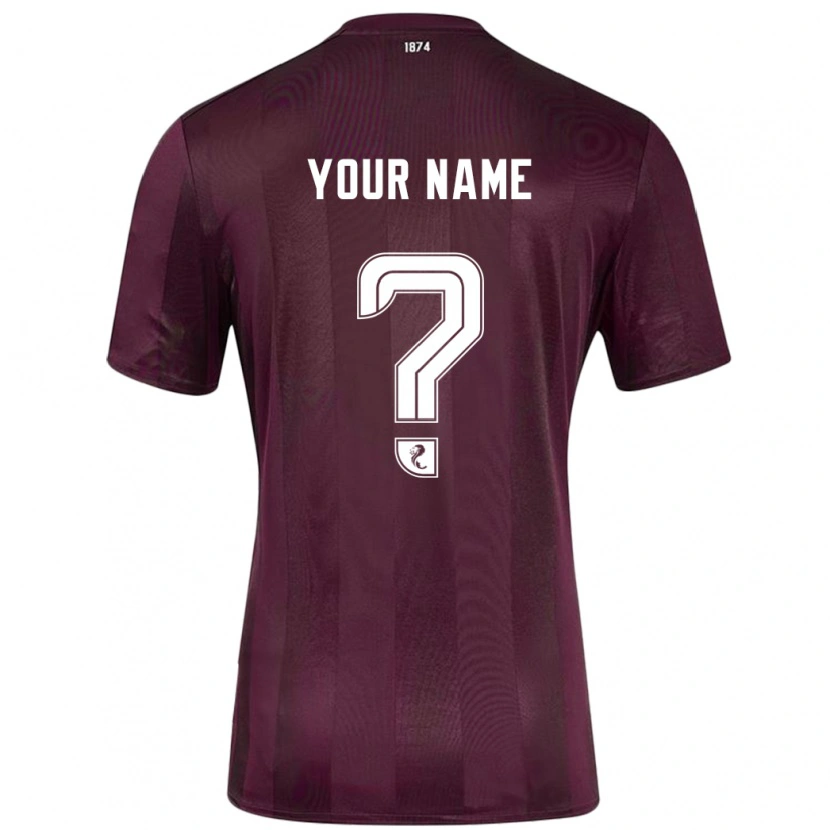 Danxen Enfant Maillot Votre Nom #0 Bordeaux Tenues Domicile 2024/25 T-Shirt