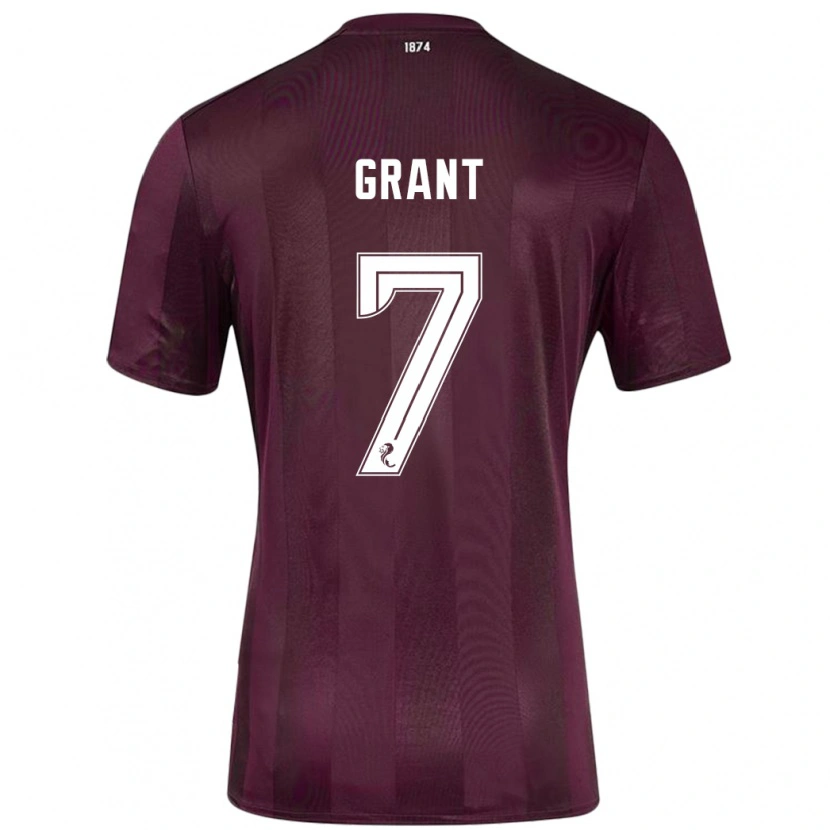 Danxen Enfant Maillot Jorge Grant #7 Bordeaux Tenues Domicile 2024/25 T-Shirt