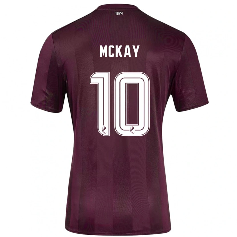 Danxen Enfant Maillot Barrie Mckay #10 Bordeaux Tenues Domicile 2024/25 T-Shirt