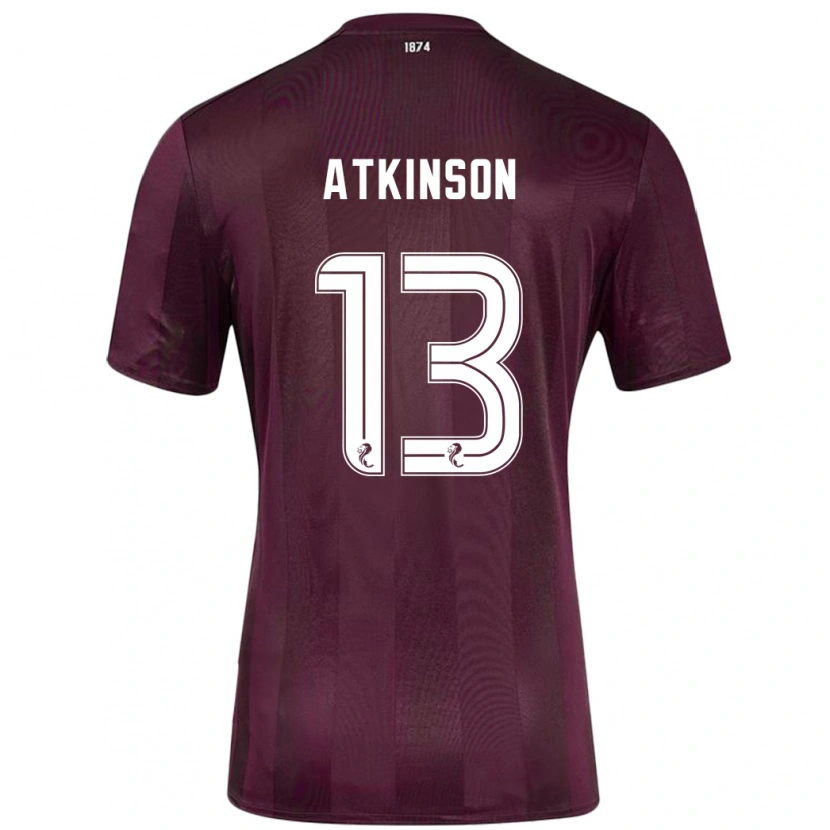 Danxen Enfant Maillot Nathaniel Atkinson #13 Bordeaux Tenues Domicile 2024/25 T-Shirt