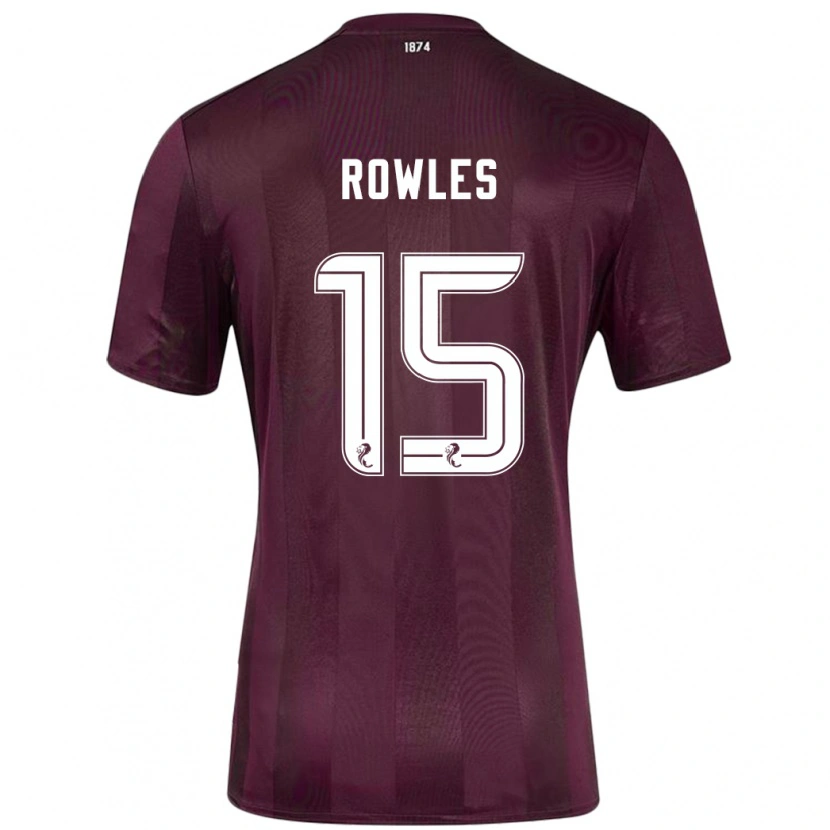 Danxen Enfant Maillot Kye Rowles #15 Bordeaux Tenues Domicile 2024/25 T-Shirt