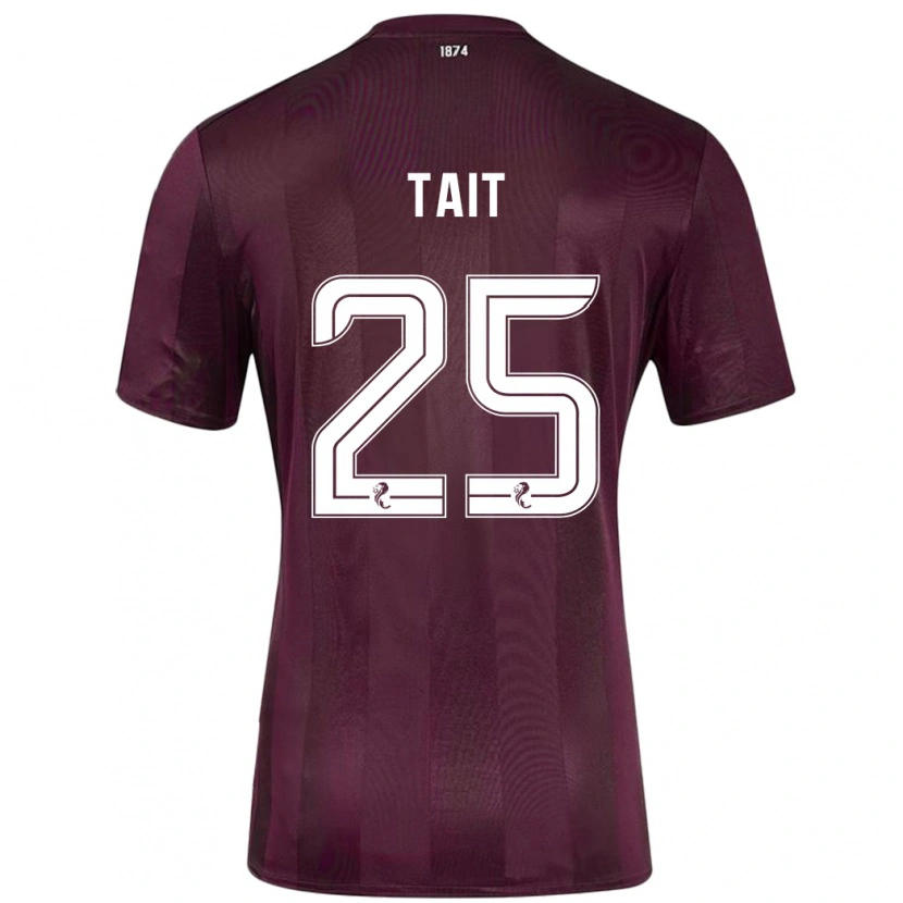 Danxen Enfant Maillot Macaulay Tait #25 Bordeaux Tenues Domicile 2024/25 T-Shirt