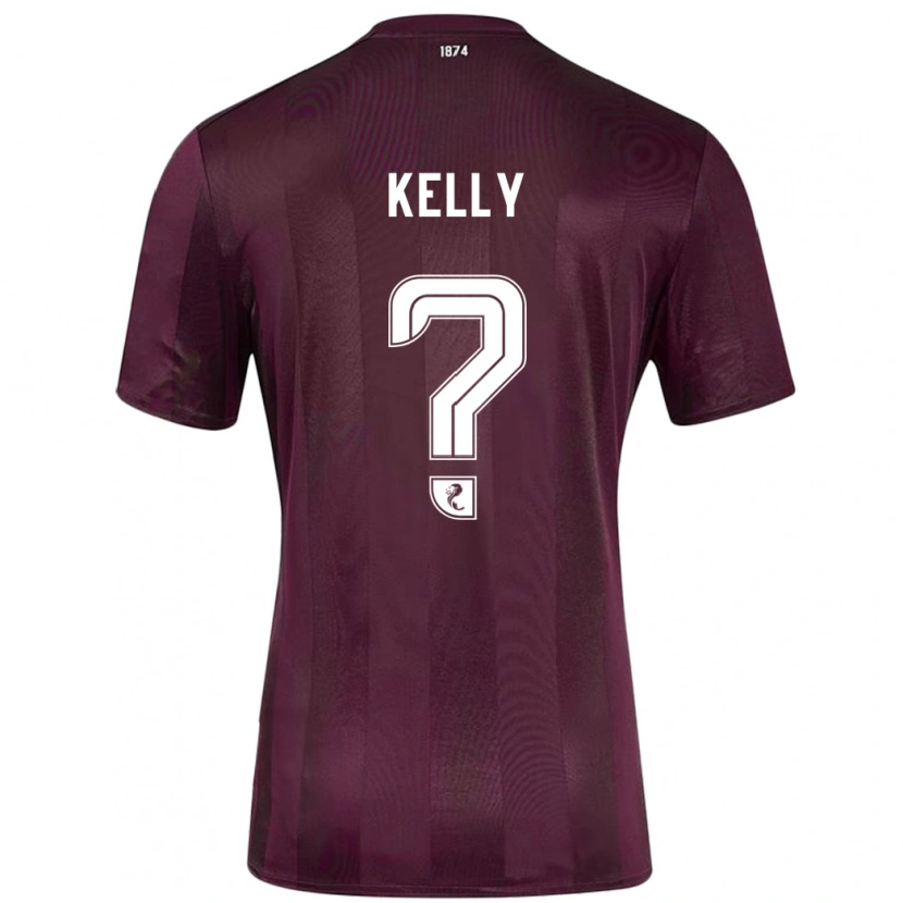 Danxen Enfant Maillot Ryan Kelly #0 Bordeaux Tenues Domicile 2024/25 T-Shirt