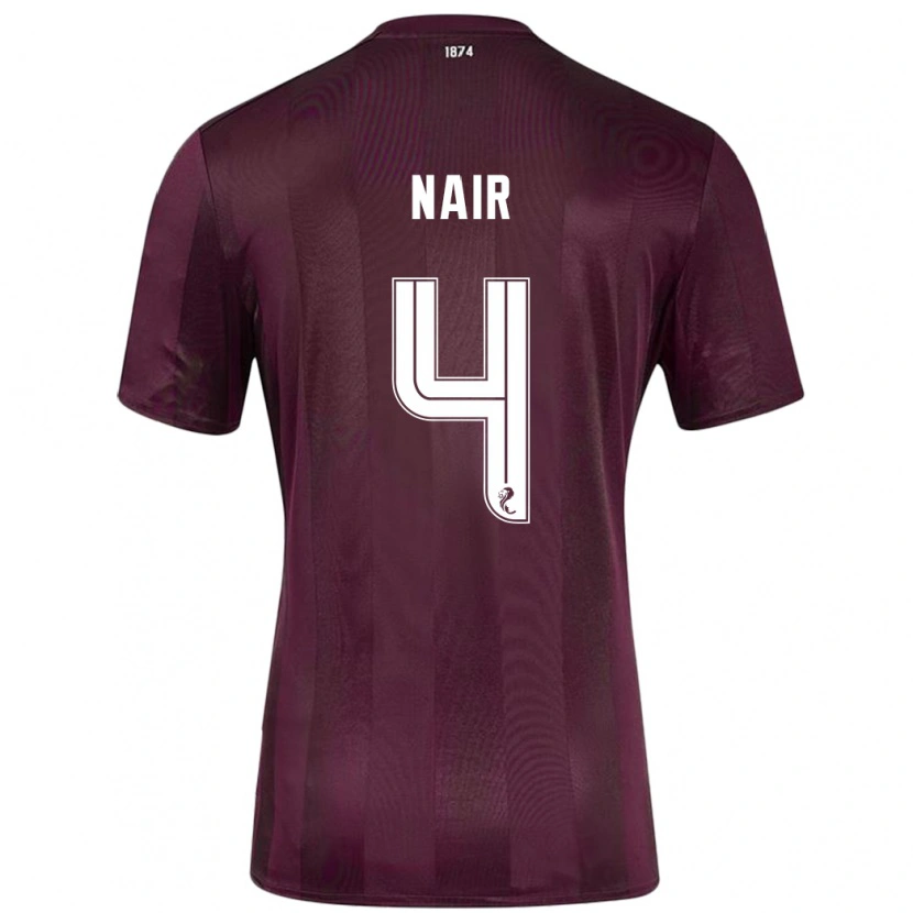 Danxen Enfant Maillot Kenzi Nair #4 Bordeaux Tenues Domicile 2024/25 T-Shirt