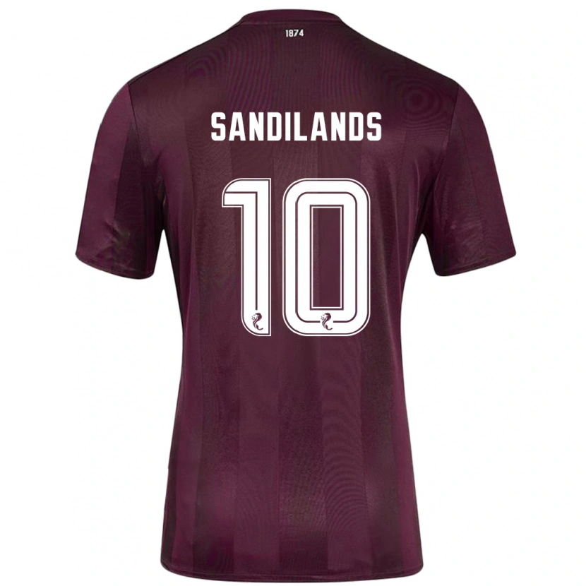 Danxen Enfant Maillot Callum Sandilands #10 Bordeaux Tenues Domicile 2024/25 T-Shirt