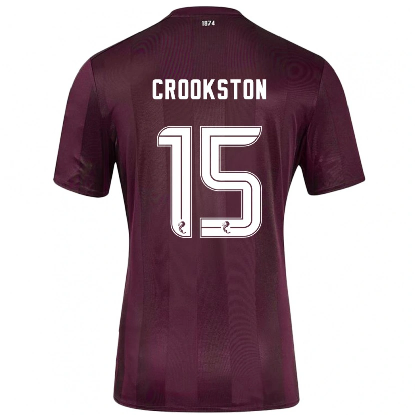 Danxen Enfant Maillot Gregor Crookston #15 Bordeaux Tenues Domicile 2024/25 T-Shirt