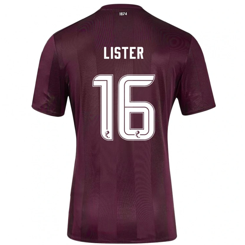 Danxen Enfant Maillot Henry Lister #16 Bordeaux Tenues Domicile 2024/25 T-Shirt