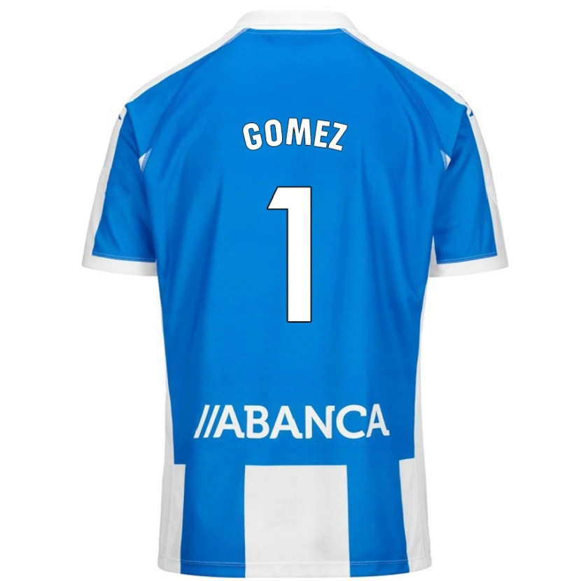 Danxen Enfant Maillot Yohana Gómez #1 Bleu Blanc Tenues Domicile 2024/25 T-Shirt