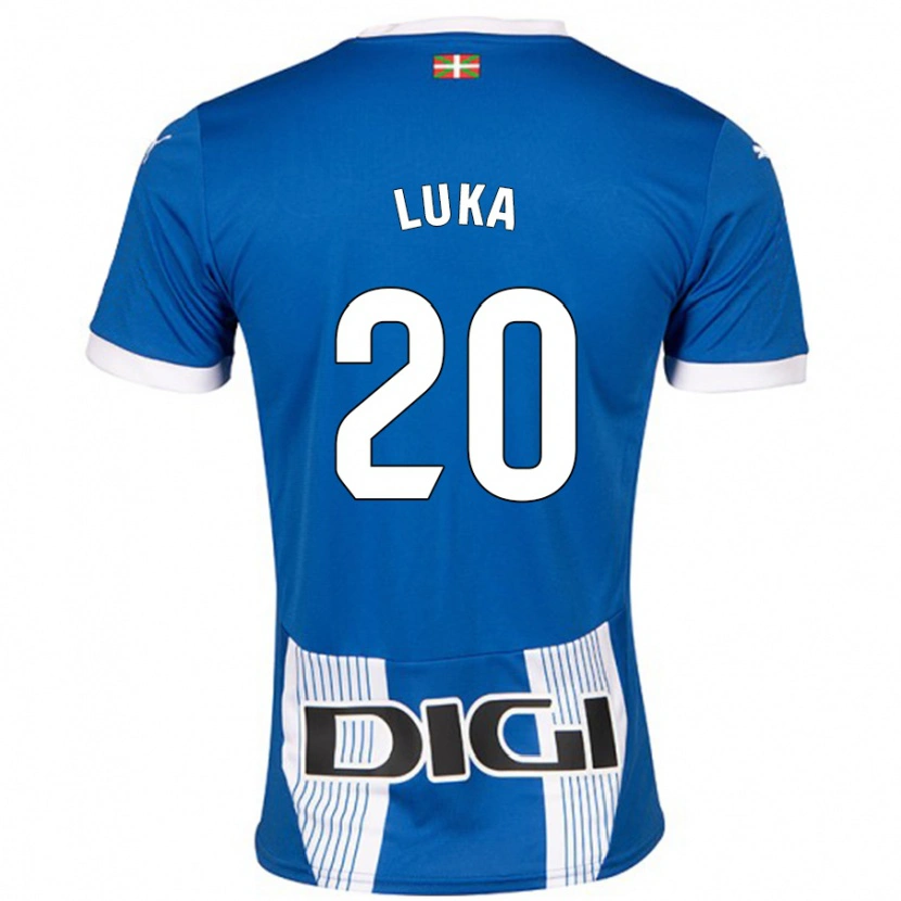 Danxen Enfant Maillot Luka Romero #20 Bleu Tenues Domicile 2024/25 T-Shirt