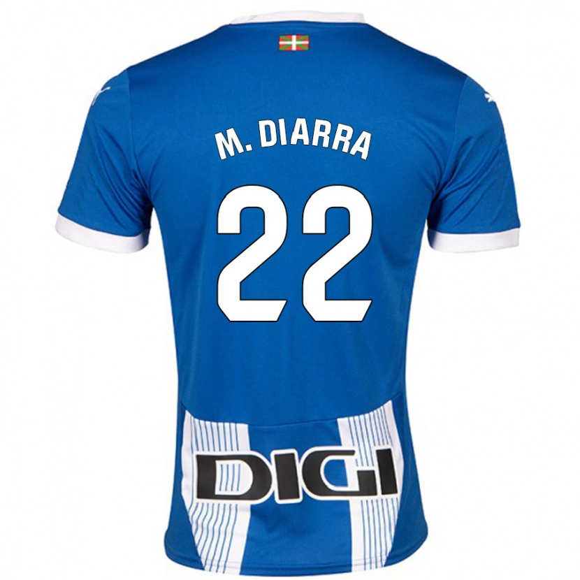 Danxen Enfant Maillot Moussa Diarra #22 Bleu Tenues Domicile 2024/25 T-Shirt