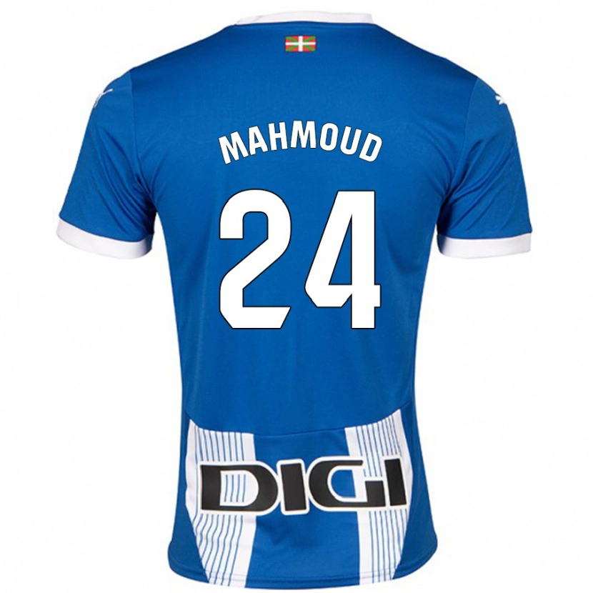 Danxen Enfant Maillot Abdallahi Mahmoud #24 Bleu Tenues Domicile 2024/25 T-Shirt