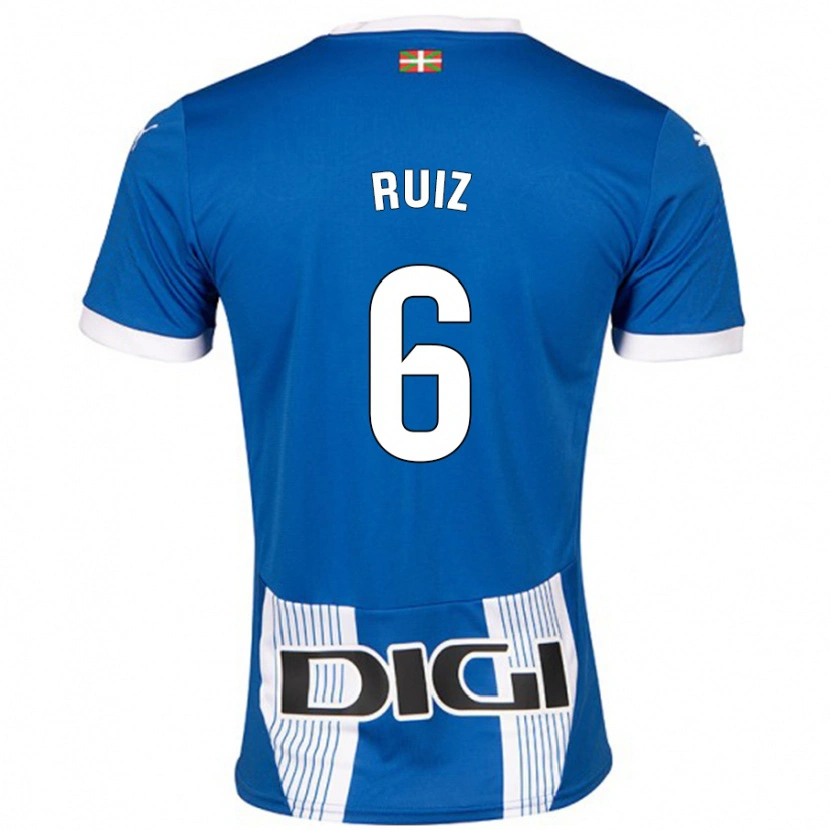 Danxen Enfant Maillot Markel Ruiz #6 Bleu Tenues Domicile 2024/25 T-Shirt