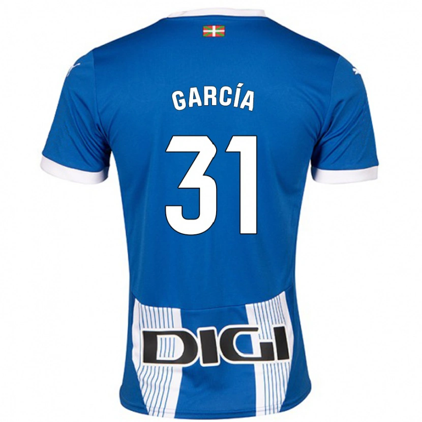 Danxen Enfant Maillot Gaizka García #31 Bleu Tenues Domicile 2024/25 T-Shirt