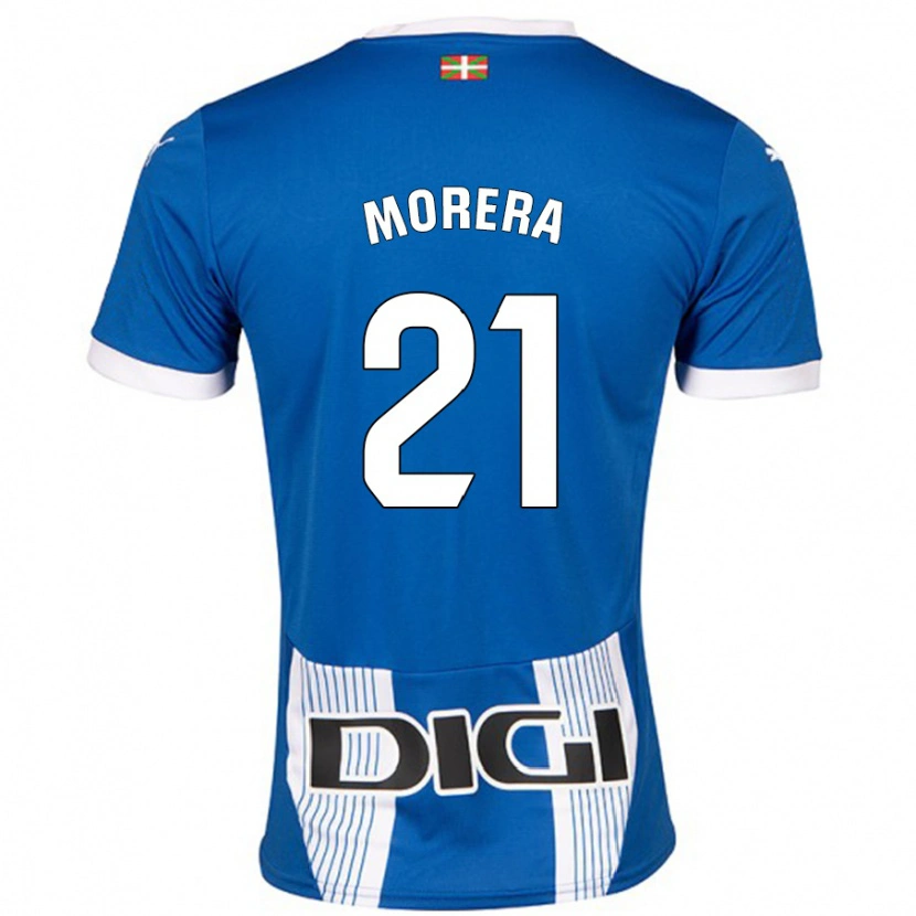 Danxen Enfant Maillot Carla Morera #21 Bleu Tenues Domicile 2024/25 T-Shirt