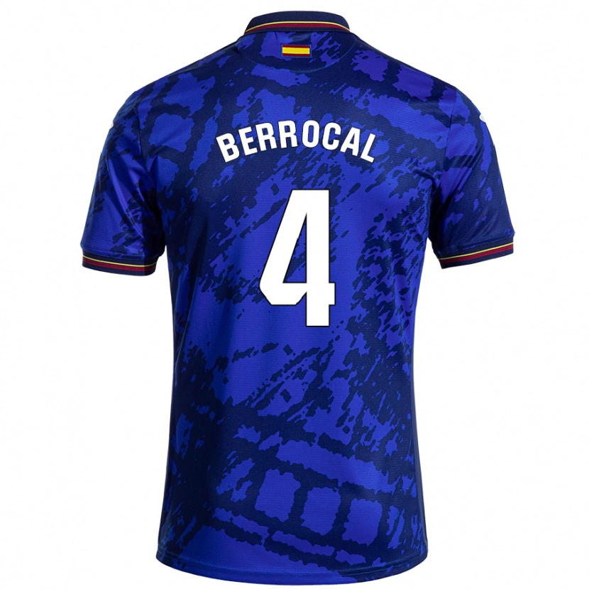 Danxen Enfant Maillot Juan Berrocal #4 Bleu Foncé Tenues Domicile 2024/25 T-Shirt