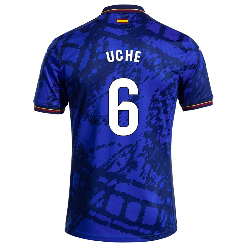 Danxen Enfant Maillot Chrisantus Uche #6 Bleu Foncé Tenues Domicile 2024/25 T-Shirt