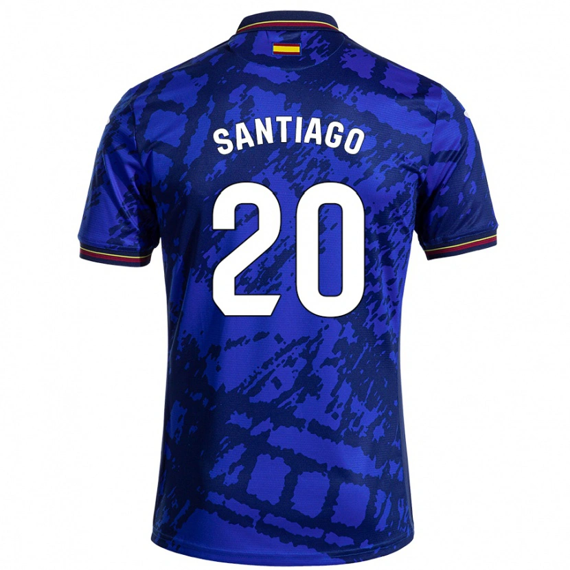 Danxen Enfant Maillot Yellu Santiago #20 Bleu Foncé Tenues Domicile 2024/25 T-Shirt