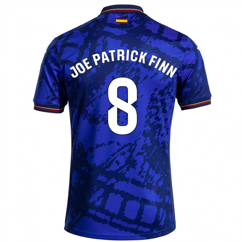 Danxen Enfant Maillot John Joe Patrick Finn #8 Bleu Foncé Tenues Domicile 2024/25 T-Shirt