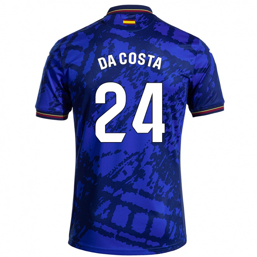 Danxen Enfant Maillot Coba Da Costa #24 Bleu Foncé Tenues Domicile 2024/25 T-Shirt