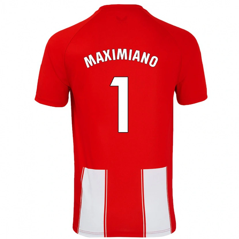 Danxen Enfant Maillot Luís Maximiano #1 Rouge Blanc Tenues Domicile 2024/25 T-Shirt