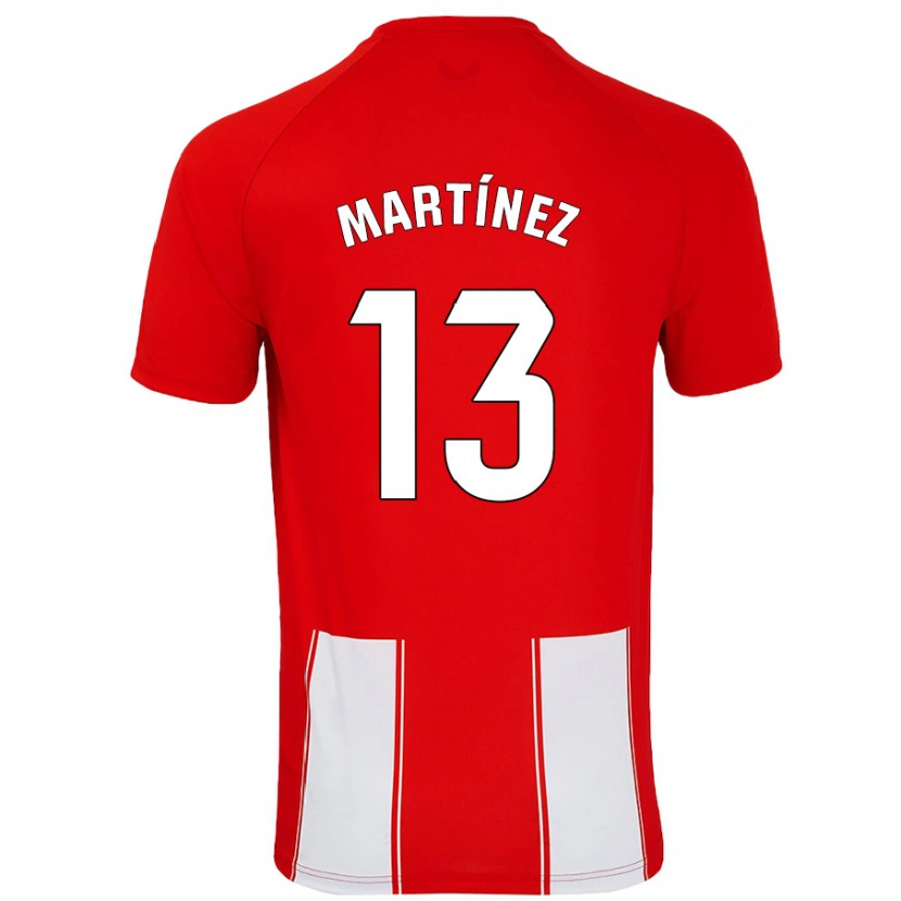 Danxen Enfant Maillot Fernando Martínez #13 Rouge Blanc Tenues Domicile 2024/25 T-Shirt