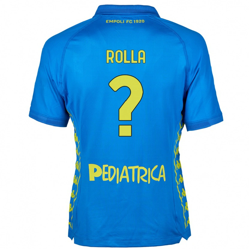 Danxen Enfant Maillot Nicola Rolla #0 Bleu Tenues Domicile 2024/25 T-Shirt