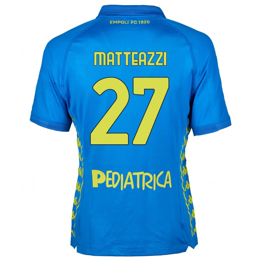 Danxen Enfant Maillot Ernesto Matteazzi #27 Bleu Tenues Domicile 2024/25 T-Shirt