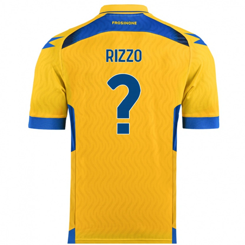 Danxen Enfant Maillot Cristiano Rizzo #0 Jaune Tenues Domicile 2024/25 T-Shirt