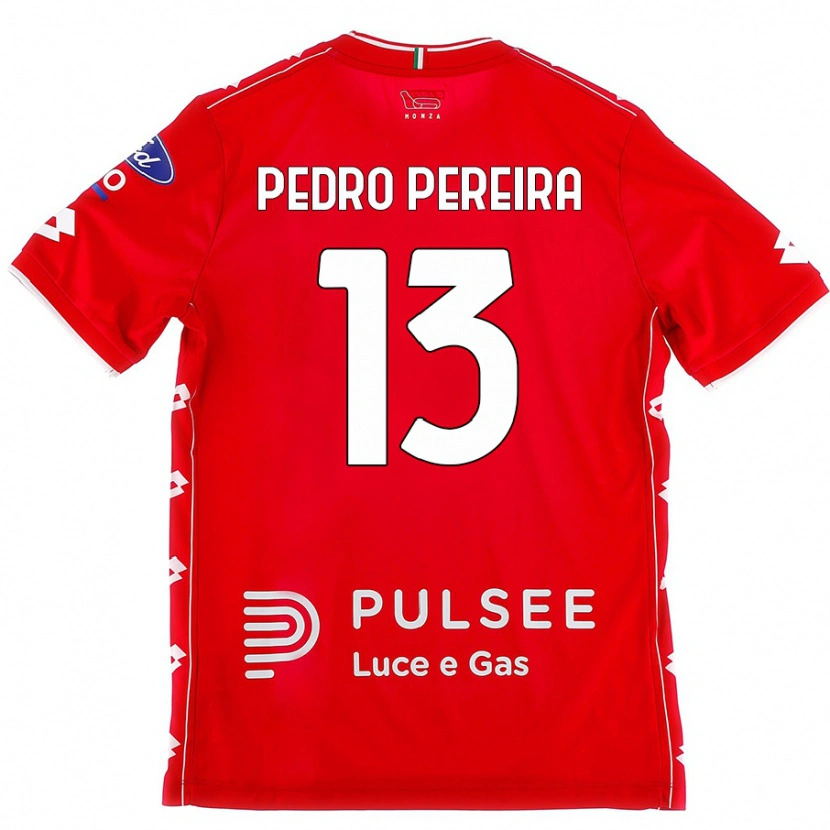 Danxen Enfant Maillot Pedro Pereira #13 Rouge Blanc Tenues Domicile 2024/25 T-Shirt