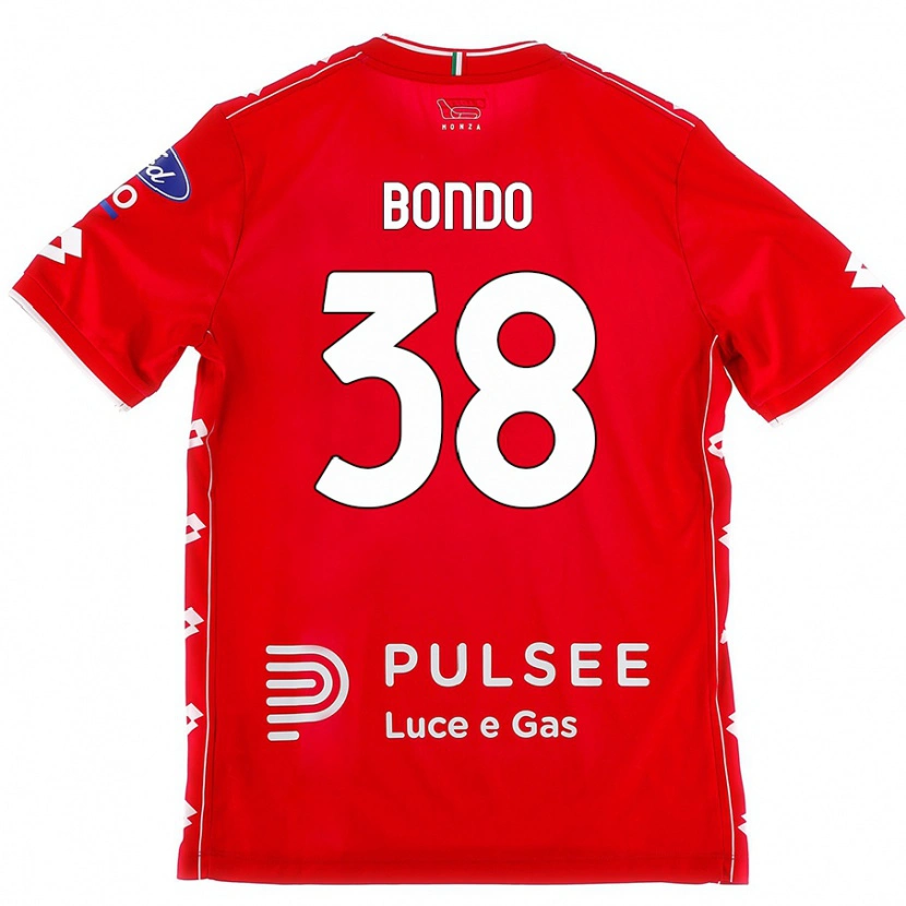 Danxen Enfant Maillot Warren Bondo #38 Rouge Blanc Tenues Domicile 2024/25 T-Shirt