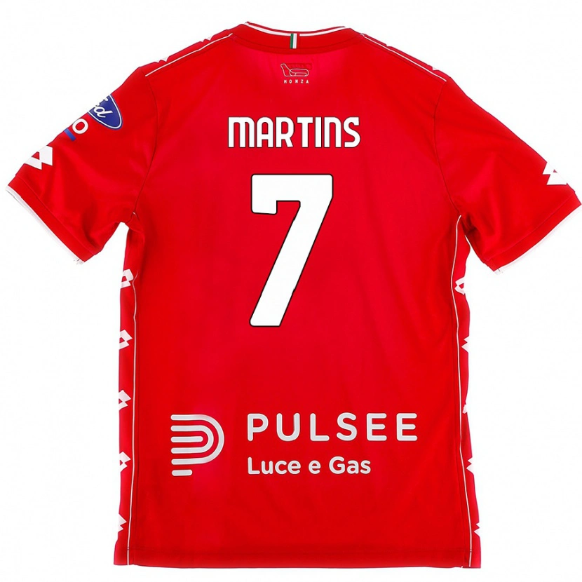 Danxen Enfant Maillot Kevin Martins #7 Rouge Blanc Tenues Domicile 2024/25 T-Shirt