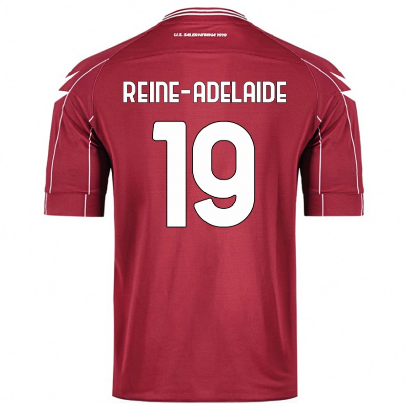 Danxen Enfant Maillot Jeff Reine-Adélaïde #19 Bordeaux Tenues Domicile 2024/25 T-Shirt