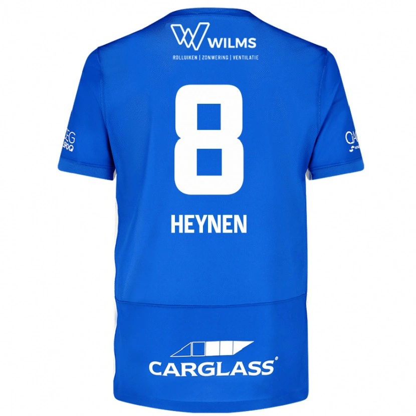 Danxen Enfant Maillot Bryan Heynen #8 Bleu Tenues Domicile 2024/25 T-Shirt