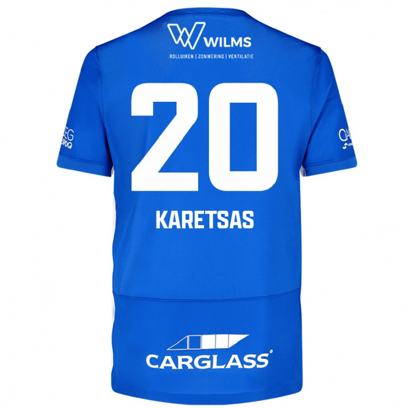 Danxen Enfant Maillot Konstantinos Karetsas #20 Bleu Tenues Domicile 2024/25 T-Shirt