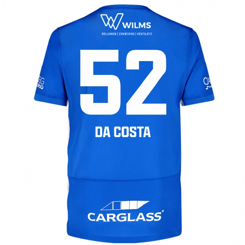 Danxen Enfant Maillot Wilson Da Costa #52 Bleu Tenues Domicile 2024/25 T-Shirt