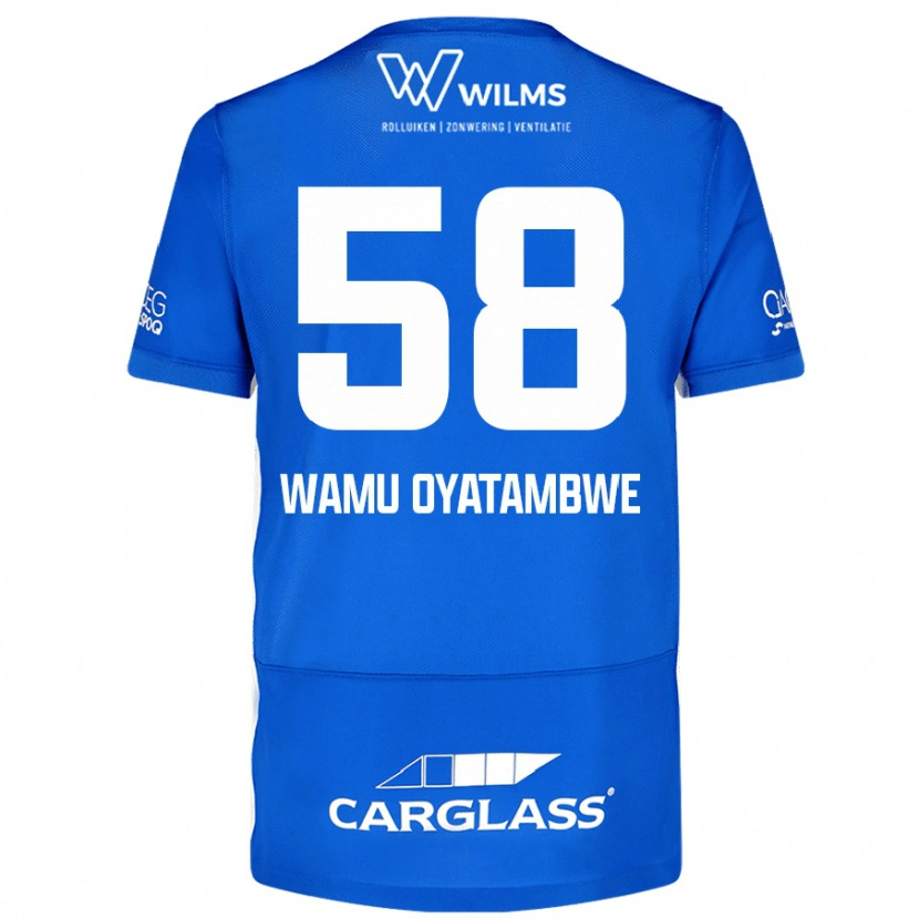 Danxen Enfant Maillot Matthias Wamu Oyatambwe #58 Bleu Tenues Domicile 2024/25 T-Shirt