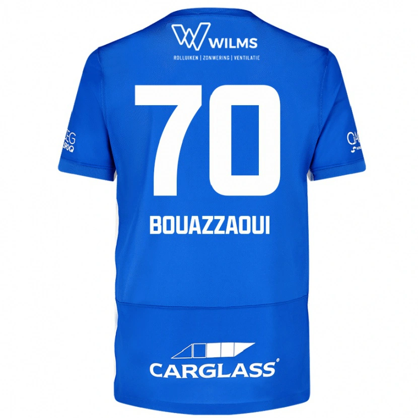 Danxen Enfant Maillot Ilyas Bouazzaoui #70 Bleu Tenues Domicile 2024/25 T-Shirt