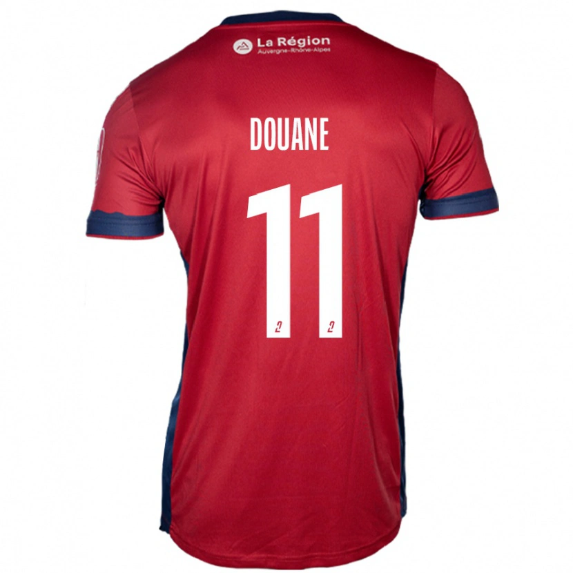 Danxen Enfant Maillot Maïdine Douane #11 Bordeaux Clair Tenues Domicile 2024/25 T-Shirt