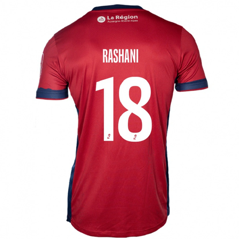 Danxen Enfant Maillot Elbasan Rashani #18 Bordeaux Clair Tenues Domicile 2024/25 T-Shirt