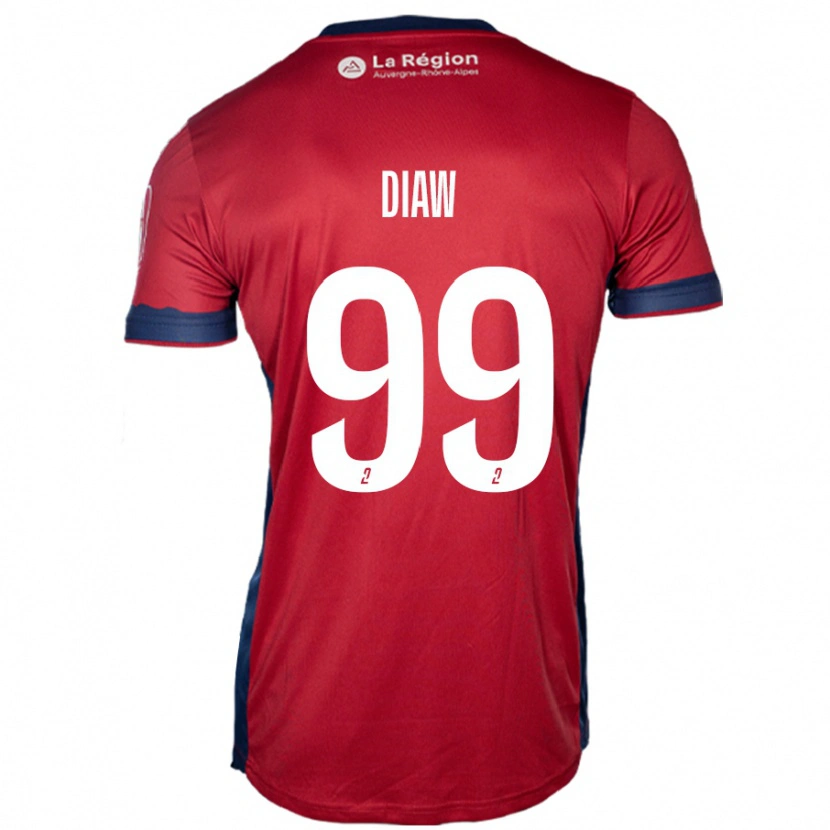 Danxen Enfant Maillot Mory Diaw #99 Bordeaux Clair Tenues Domicile 2024/25 T-Shirt