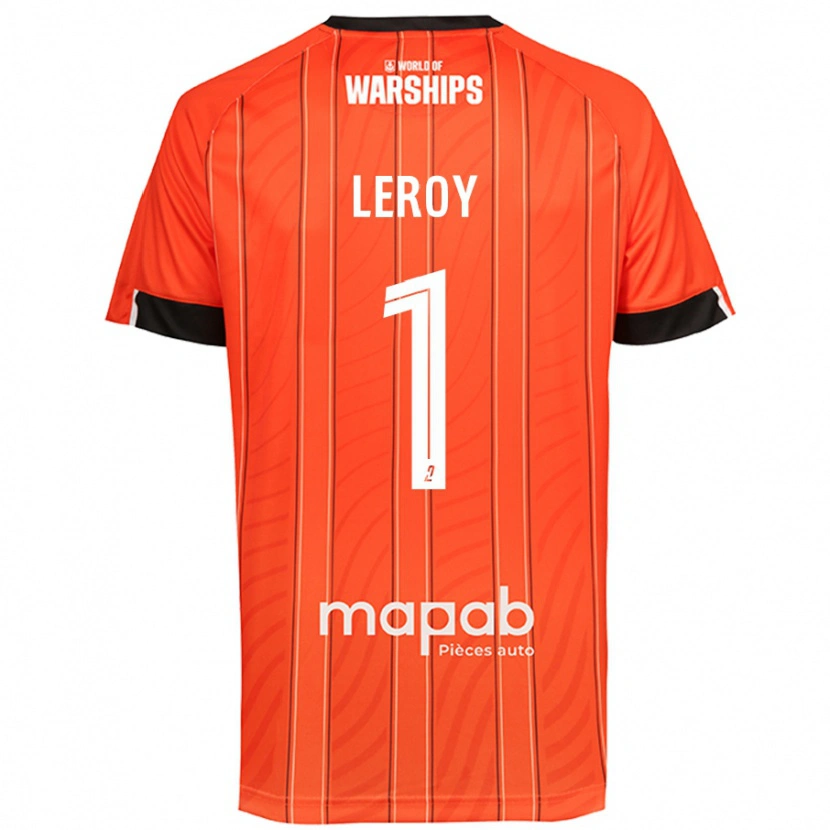 Danxen Enfant Maillot Benjamin Leroy #1 Orange Tenues Domicile 2024/25 T-Shirt