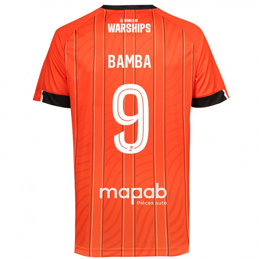 Danxen Enfant Maillot Mohamed Bamba #9 Orange Tenues Domicile 2024/25 T-Shirt