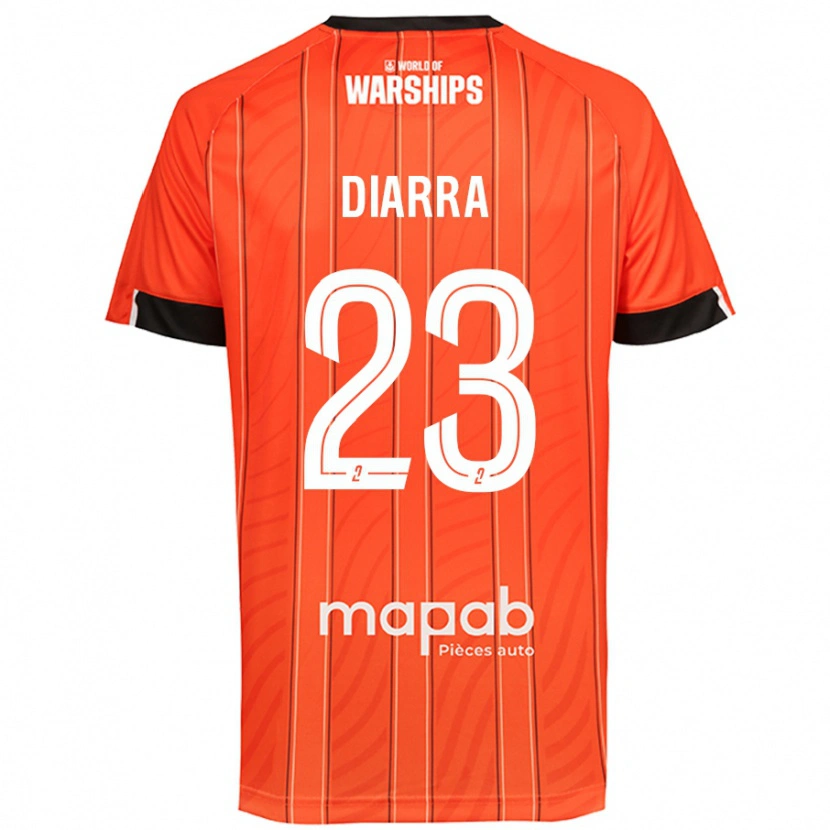 Danxen Enfant Maillot Stéphane Diarra #23 Orange Tenues Domicile 2024/25 T-Shirt