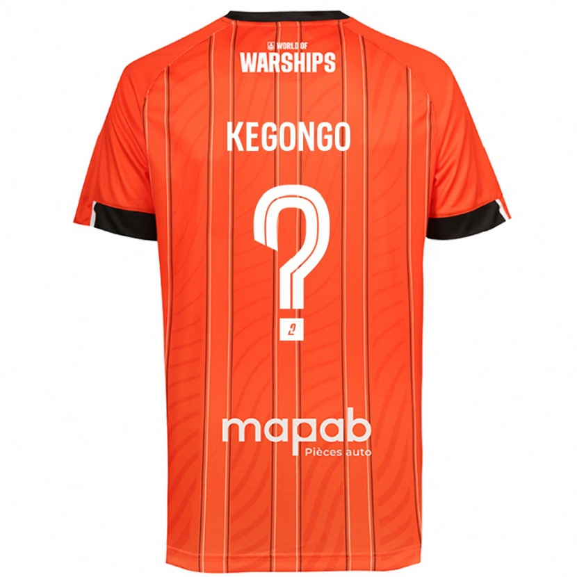 Danxen Enfant Maillot Clarence Kegongo #0 Orange Tenues Domicile 2024/25 T-Shirt