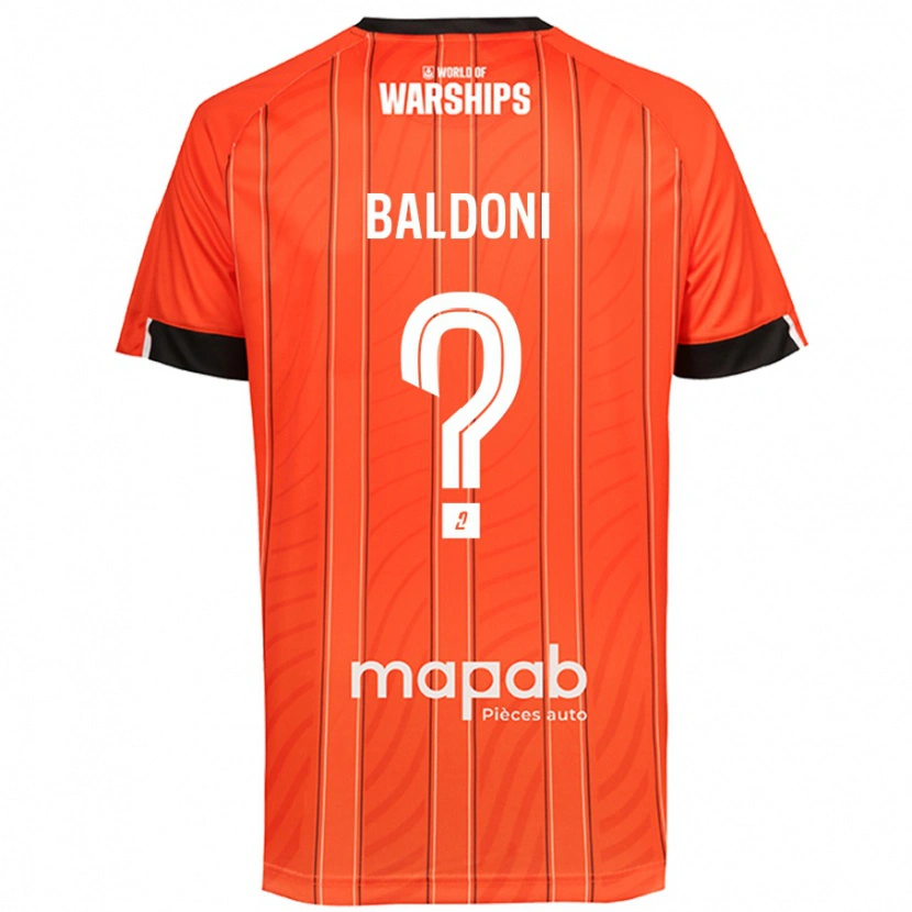 Danxen Enfant Maillot Sohan Baldoni #0 Orange Tenues Domicile 2024/25 T-Shirt